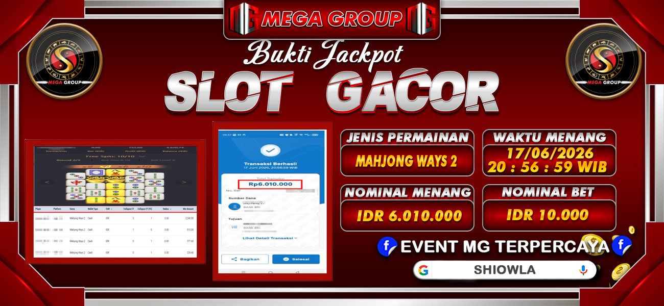 Bukti JP situs Shiowla hari Jumat, 19 Juni 2026